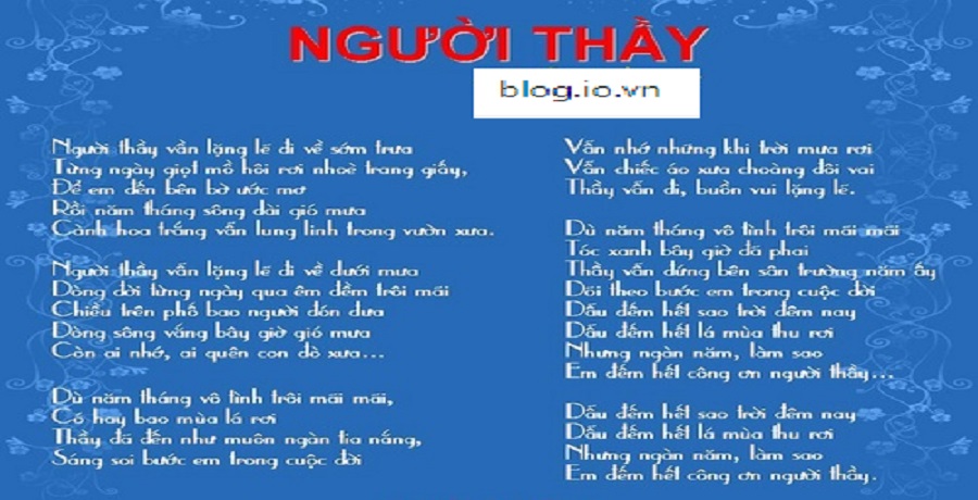 Lời Bài Hát Người Thầy