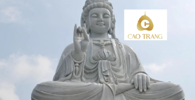 Tượng Quan Âm Ngồi Bằng Đá