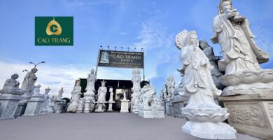 Tượng Quan Âm Tự Tại Bằng Đá TP.HCM