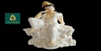 Tượng Quan Âm Tự Tại Bằng Đá